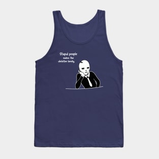 'Aesthetic Alone Skull Logo Design' Tank Top